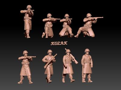 ww2 us infantry in winter set 1