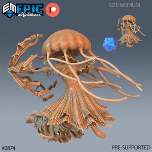 Jellyfish Mermaid Magic ‧ DnD Miniature ‧ Tabletop Miniatures ‧ Gaming Monster ‧ 3D Model ‧ RPG ‧ DnDminis ‧ STL FILE