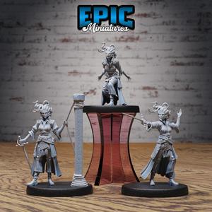 Gorgon Pirate Set ‧ DnD Miniature ‧ Tabletop Miniatures ‧ Gaming Monster ‧ 3D Model ‧ RPG ‧ DnDminis ‧ STL FILE