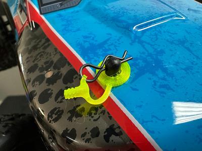 RC Car Body Post Washers with Clip Tie & Pull Tab