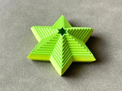 Stepped Hexagram Fidget – Six-Pointed Star Edition