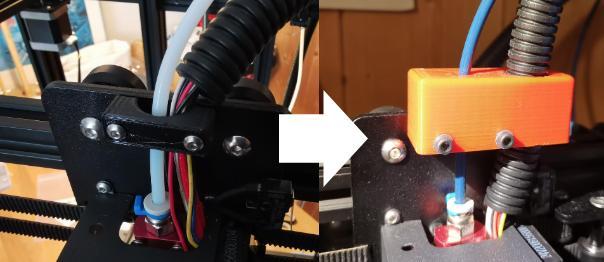 Creality Ender 6 hot-end cable support 