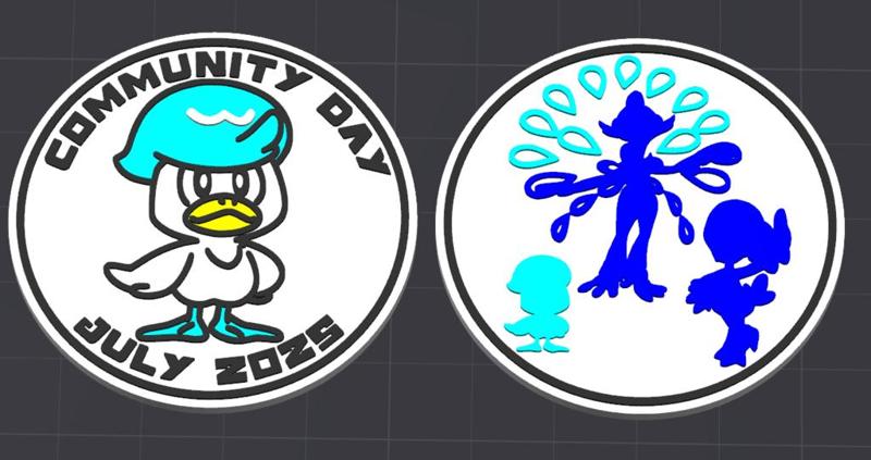 Pokemon Go Community Day #106 coin - Quaxly