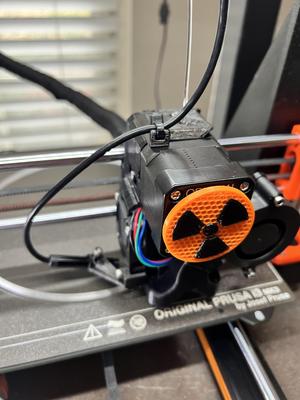 Prusa MK3S+ nozzle camera mount for 8mm endoscope cam