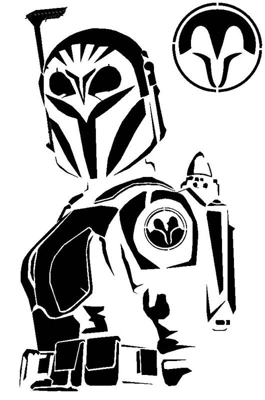 Bo-Katan Kryze stencil