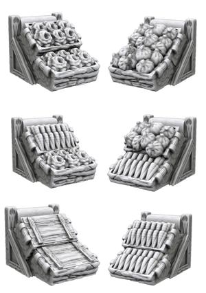 Fantasy Market Low Stalls - Food