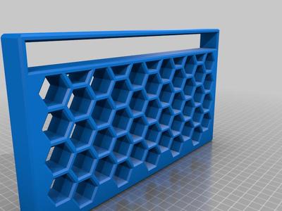 Hexagonal pattern monitor stand