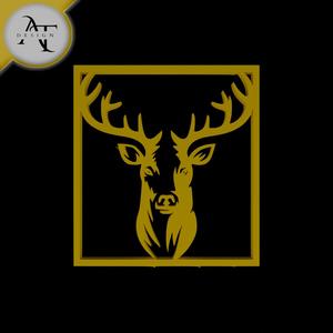 Deer - Silhouette - 2D Wall Art Decor