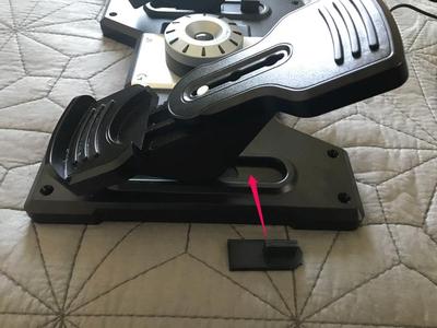 Logitech/Saitek Rudder Pedals Stop for Driving Simulation