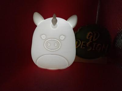 Unicorn SQUISHMALLOWS ORNAMENT AND ONE TABLETOP TEALIGHT