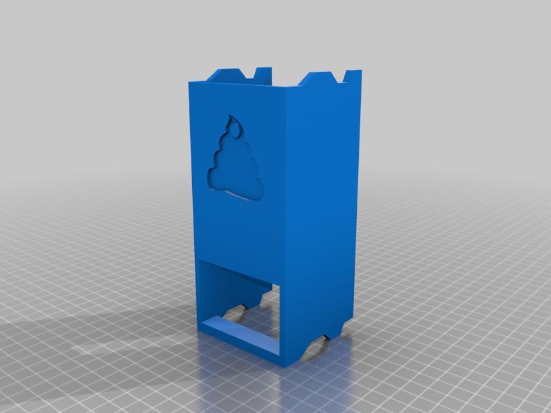 Dog's poo bags rolls stand