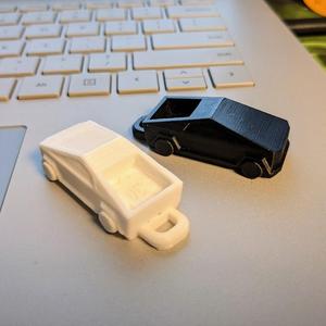 Mini Cybertruck Key Ring