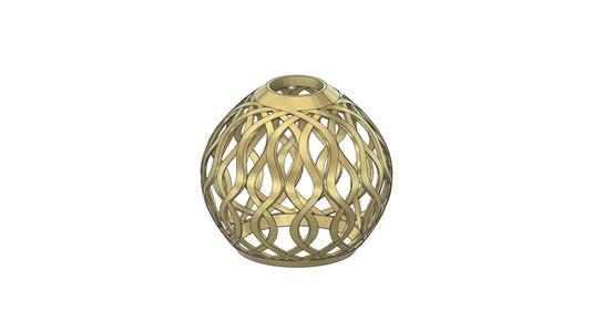 Wavy pendant lamp