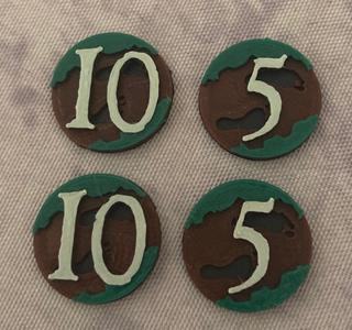 Lord of the Rings LCG Tokens Core Set Progress 5 & 10