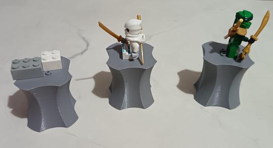 stackable lego compatible pedestal