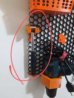 Hammer Support - Honeycomb storage wall - STEP files
