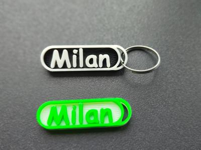 Zipper - Personalized Name Keychain