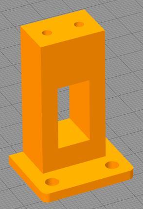 Virtual Pinball Service Button Mounting Block