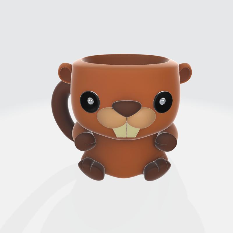 Cute Beaver Mug – Adorable Animal-Themed Cup