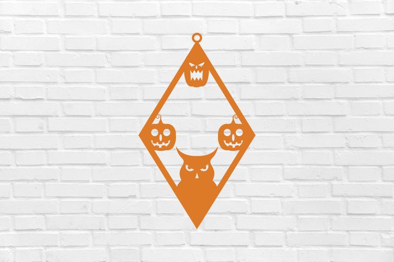 Halloween keychain earrings pumpkin owl earrings styles