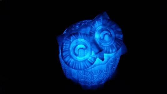 La chouette lampe (the owlantern)