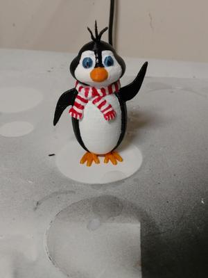 Penguin with scarf