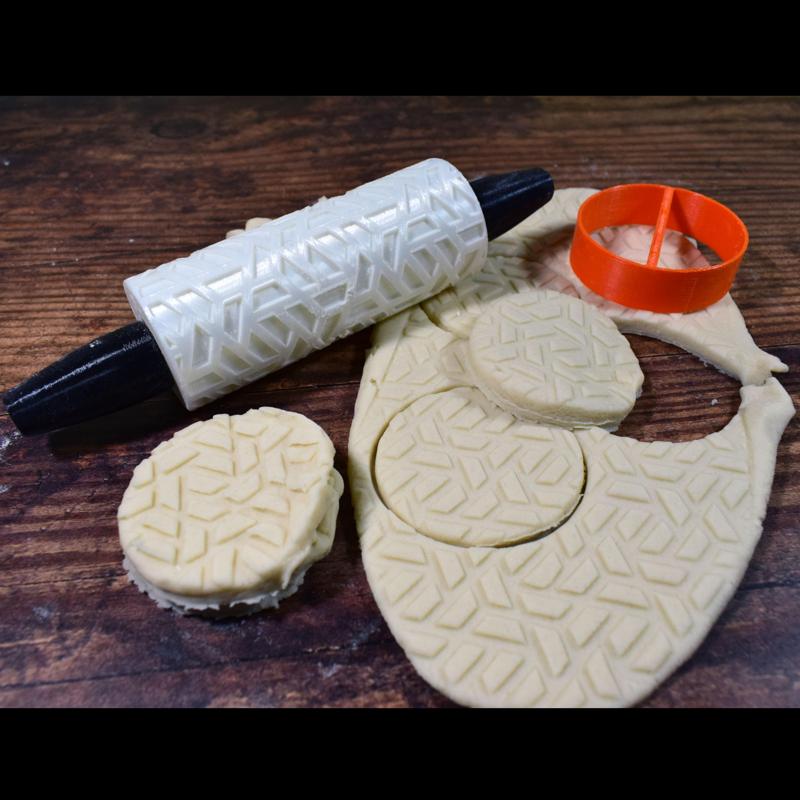 Cookie Pattern Roller Geometry Design 01