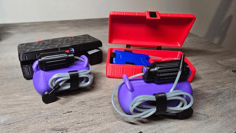 RC truck 1/10 accessories box and air compressor