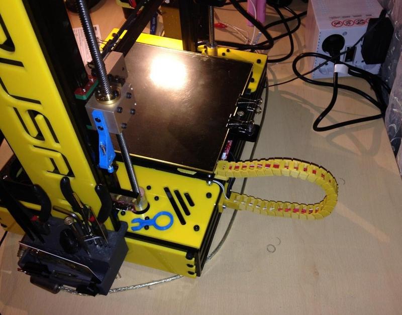 Heat bed cable chain for Prusa i4