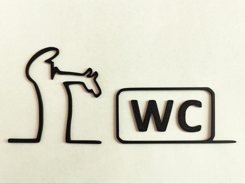 WC door hanger from cartoon "La Linea" Balum Balum