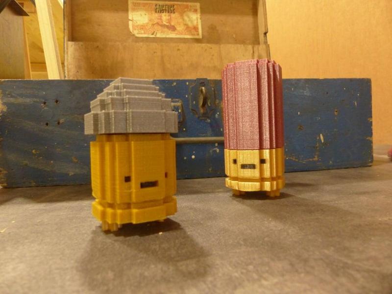 Bullet kin & Shotgun kin voxel figures (Enter the Gungeon)