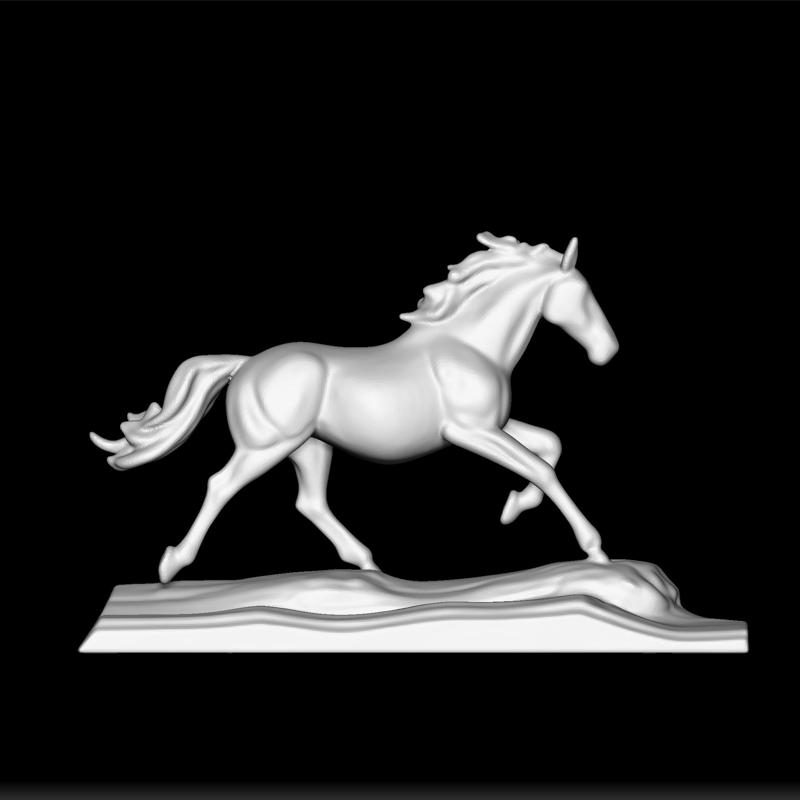 Horse Decoration Model - Decorative Horse Sculpture - Horse 3D Print - Elegant Horse Design - Horse Figurine Art