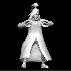 Deidara Naruto Model - Anime Figure STL - Akatsuki Member Print - Explosive Artist - Clay Sculpture Design