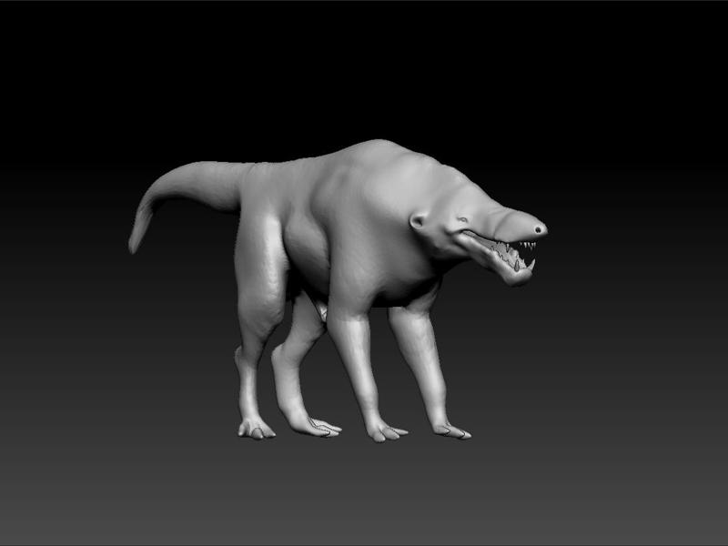 monster 3d model for 3d print - wild animal