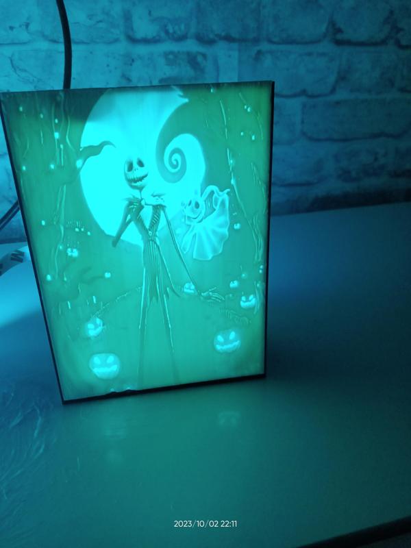 nightmare before christmas jack light frame