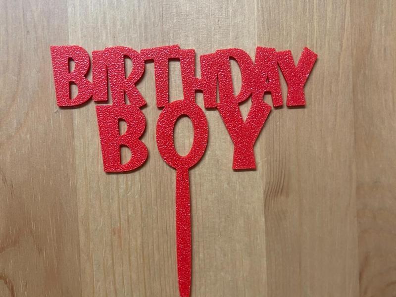 birthday boy cake topper