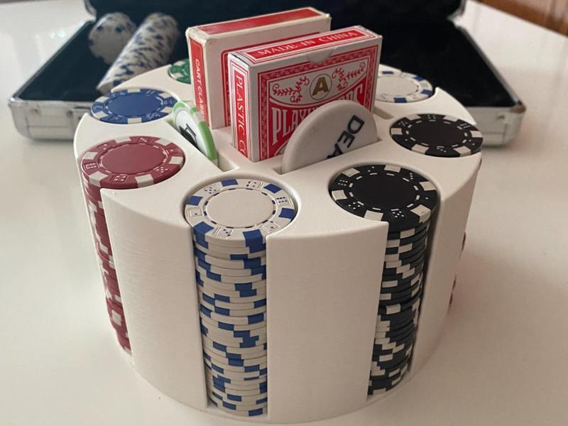 Poker set holder