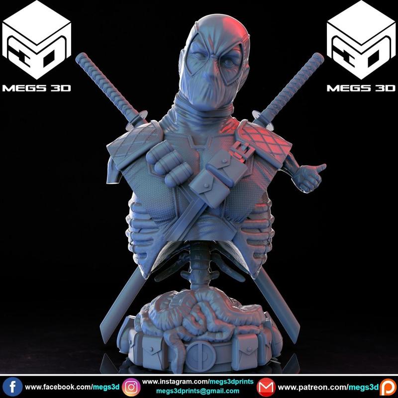 deadpool bust