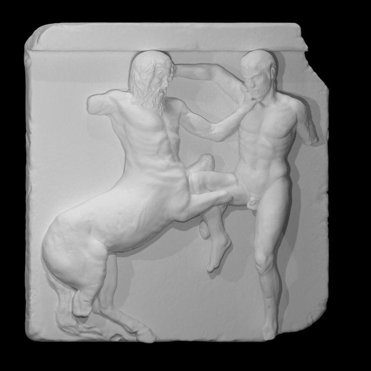 Centaur and Lapith locked in combat