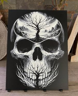 Tree of life Skull arbre de vie crane Hueforge Art