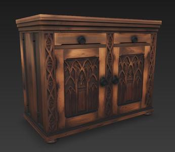 Miniature Model Figure Credenza Doll House Doll House Furniture Furniture