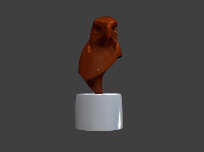 Aesthetic Looking Eagle Head Figure - 3D Print Model