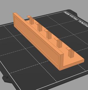 Simple key holder 5 hooks