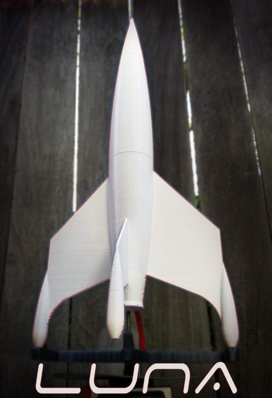 Luna (from Destination Moon) model rocket 