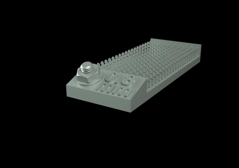 0.8mm groove on a washer