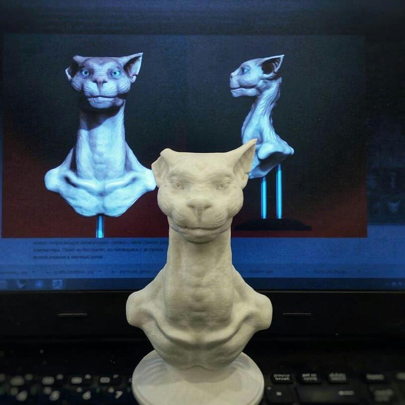 Fantasy sphinx bust