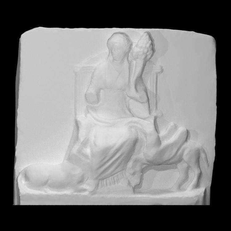 Slab with relief of Cybele or Tyche