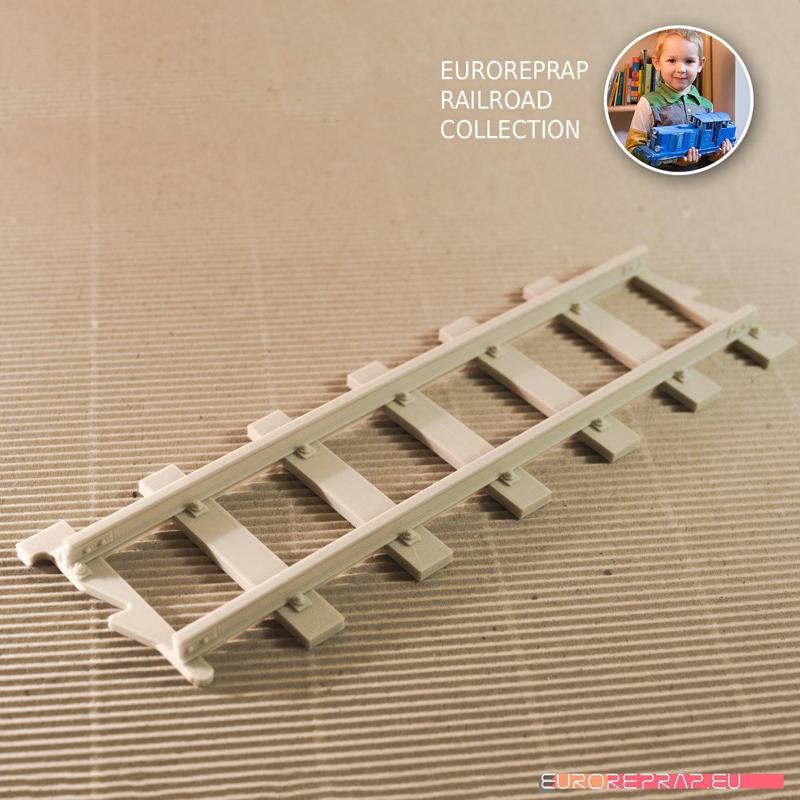 Straight Track - long (No1) - Euroreprap Railroad System
