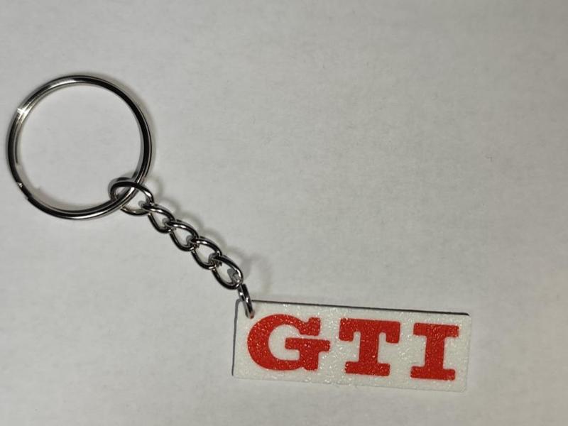 Golf GTI logo keychain
