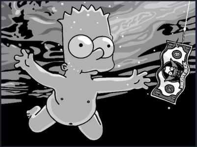 Bart Simpson Nirvana Cover HueForge